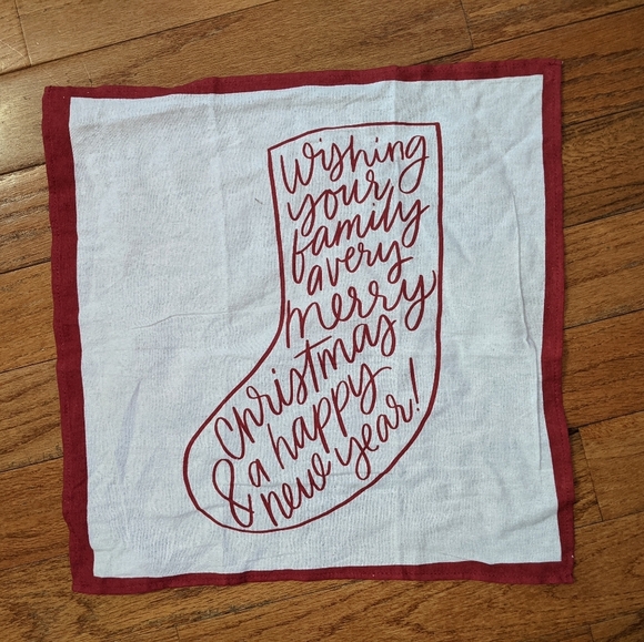 Other - $3 w/ bundle Tea towel stocking Merry Christmas